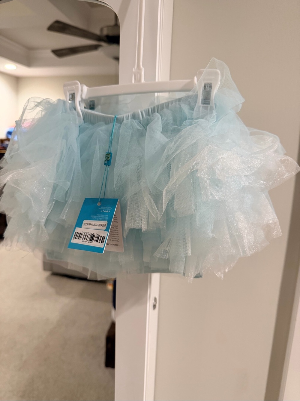 Posh Peanut Light Blue Tulle Skort